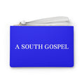 Clutch Bag — Blue Faith Wristlet with Cross Emblem